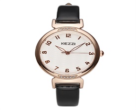 Ladies Wristwatch Fashion PU Leather Bracelet Arabic Numeral Analog Quartz Watch